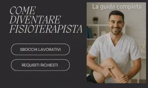 Guida completa su come diventare fisioterapista: sbocchi lavorativi e requisiti. Un professionista sorride mentre esegue un trattamento.