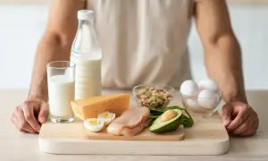Alimenti ricchi di proteine: pollo, uova, formaggio, latte, frutta secca, avocado. Scopri quante proteine al giorno per massa muscolare.