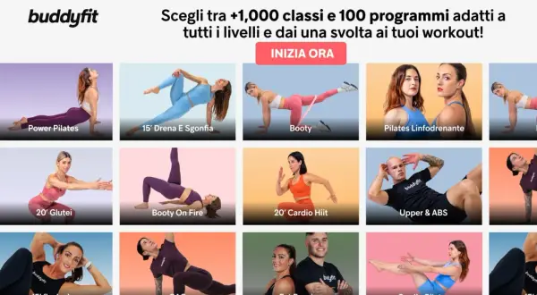 Vari nomi esercizi palestra: Power Pilates, Booty, Upper & ABS, Cardio Pilates e altri. Scopri i tuoi workout!