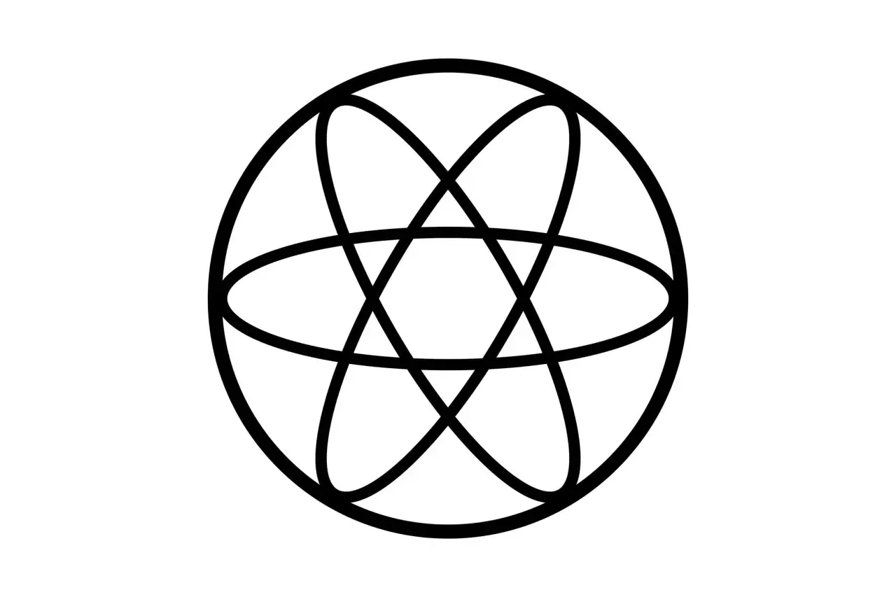 Simbolo astratto con linee nere su sfondo bianco. Il colore bianco, significato di purezza e inizio, fa da cornice a questo disegno geometrico.