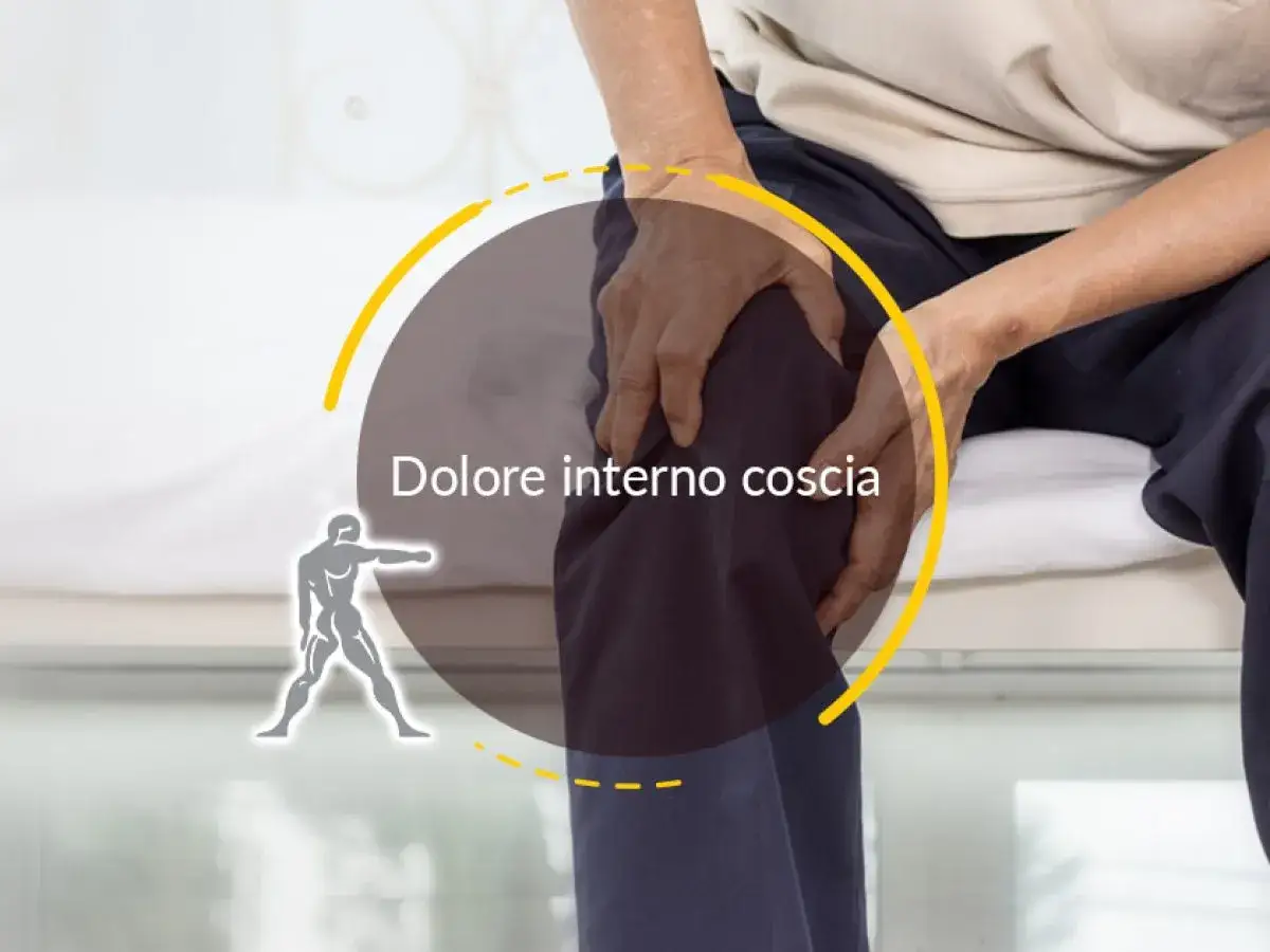 Dolore interno coscia, possibile sintomo di muscolo gracile infiammato.